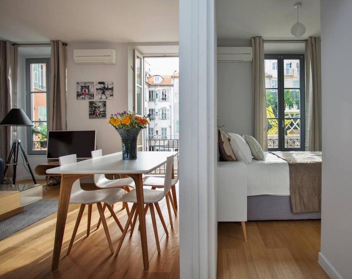 F2 Terrasse, Moderne, Hyper Centre, Clim, Ascenseur- Dubouchage Leilighet Nice Eksteriør bilde