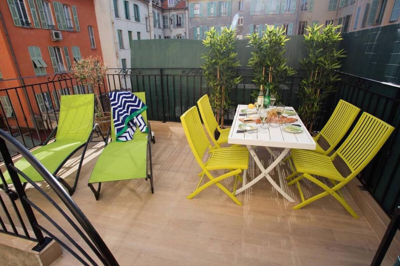F2 Terrasse, Moderne, Hyper Centre, Clim, Ascenseur- Dubouchage Leilighet Nice Eksteriør bilde